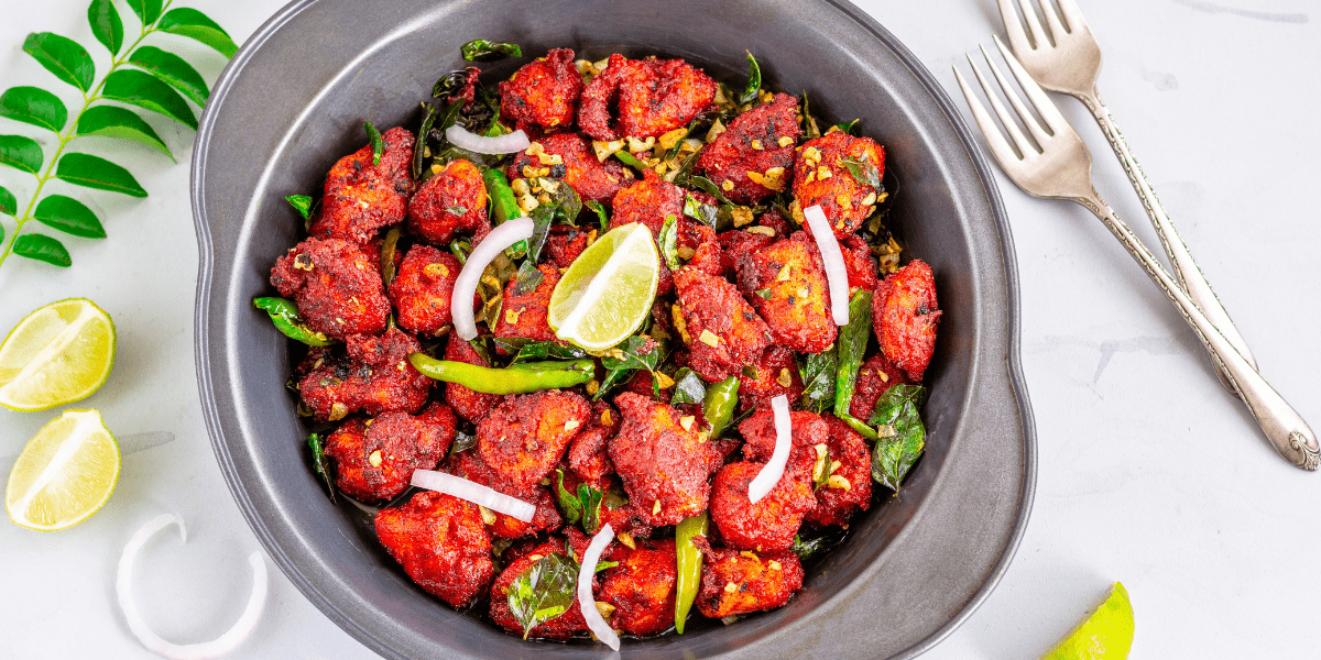Chicken 65 – spicy South Indian appetizer in San Diego