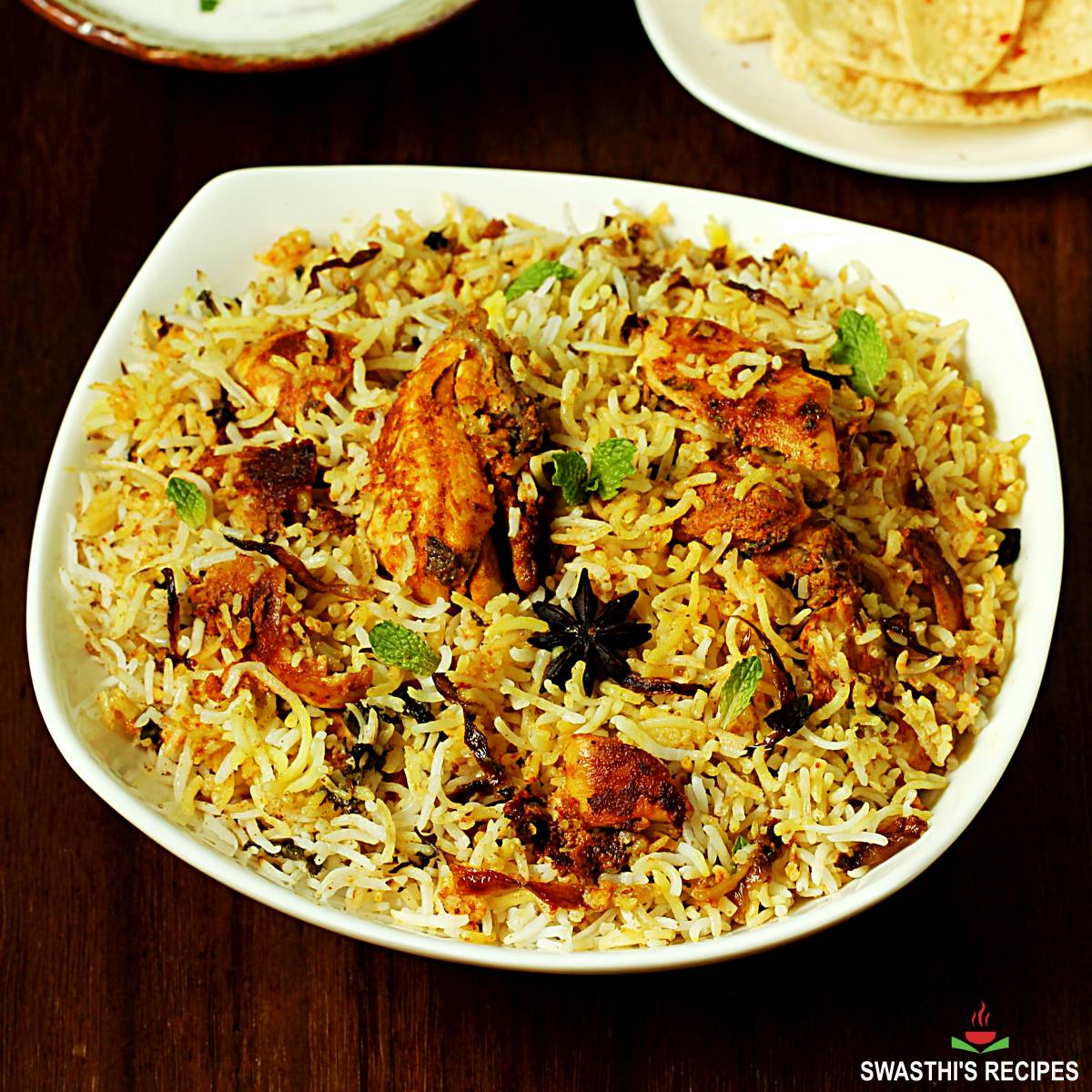 Hyderabadi chicken biryani – South Indian rice dish for takeaway