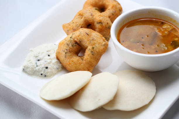 Idli vada combo – traditional South Indian meal in San Diego