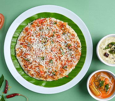 Onion and cheese uthappam – South Indian tiffin in San Diego